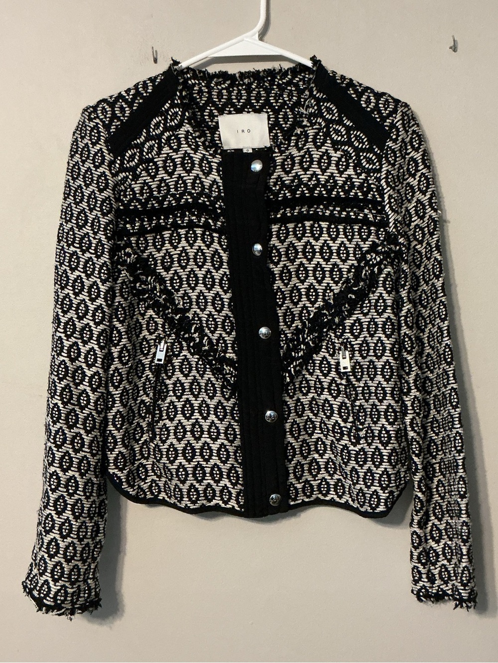 IRO Black & White Tweed Jacket